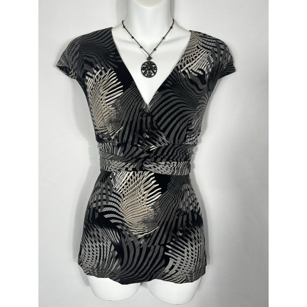 Vintage Y2K Babydoll Top Size 12 Geo Dark Fairy Grunge Whimsigoth Indie Sleaze